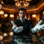 Luxurious hotel concierge desk