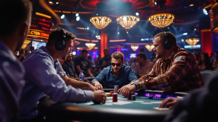 Professional poker tournament